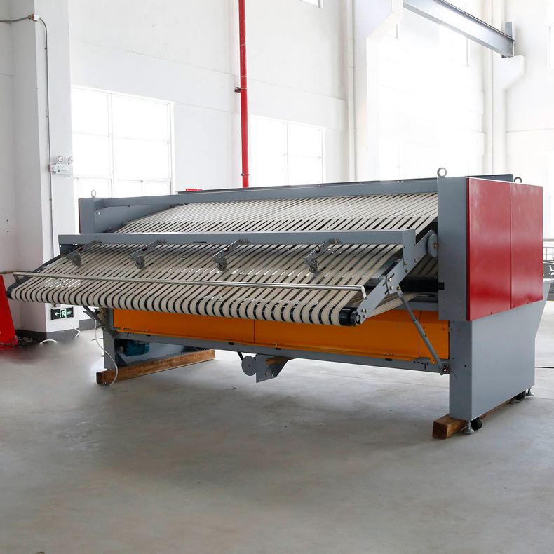 
		旅馆洗衣房布草折叠机怎样装置？？
		