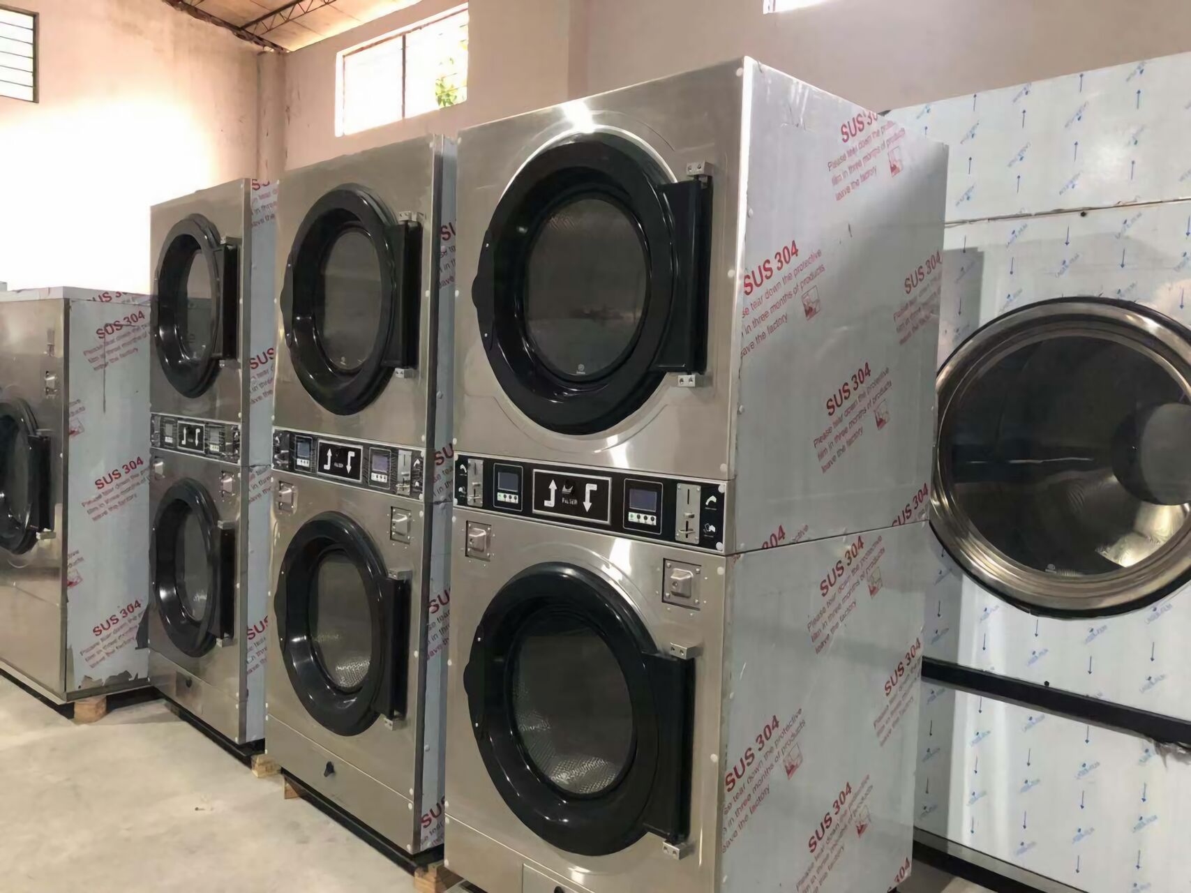 省空间 + 省本钱！全自动双层烘干机，，，开店必入